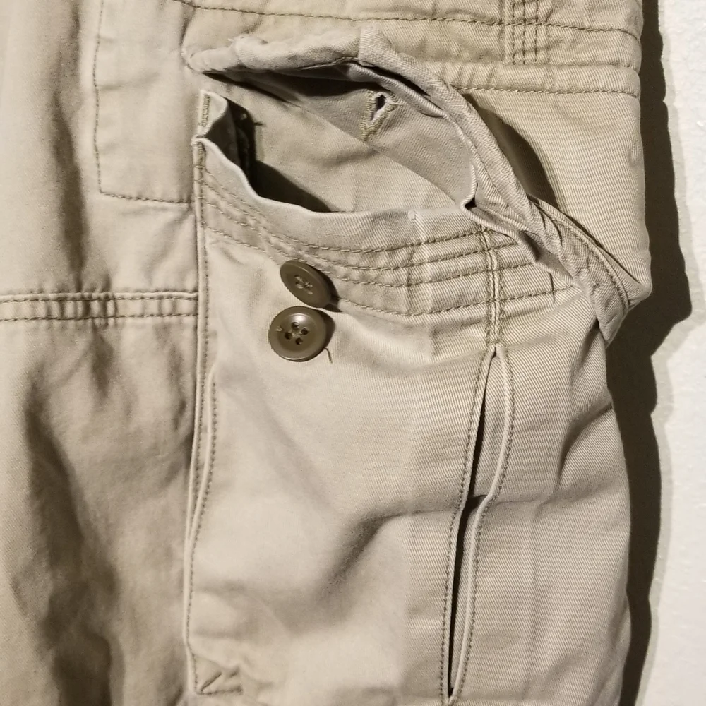 Polo Ralph Lauren Shorts Mens 35 Khaki Cargo 6 Pockets Classic Chino - Picture 2 of 7